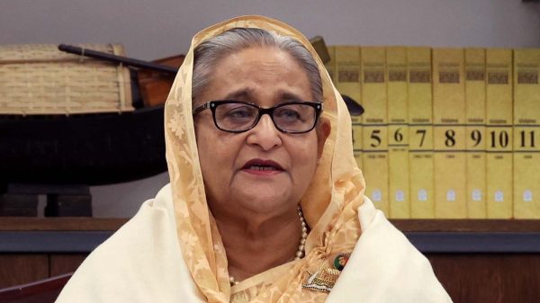 আওয়ামী লীগ সভাপতি ও প্রধানমন্ত্রী শেখ হাসিনা।