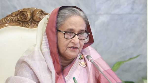 প্রধানমন্ত্রী শেখ হাসিনা।