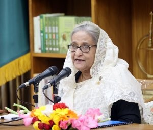 আওয়ামী লীগের সভাপতি ও প্রধানমন্ত্রী শেখ হাসিনা