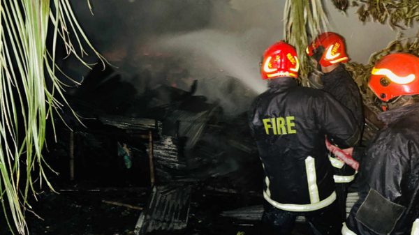 তেজগাঁও বস্তিতে লাগা আগুনে পুড়ে দুজনের মৃত্যু