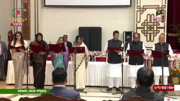শপথ নিলেন নতুন ৭ প্রতিমন্ত্রী