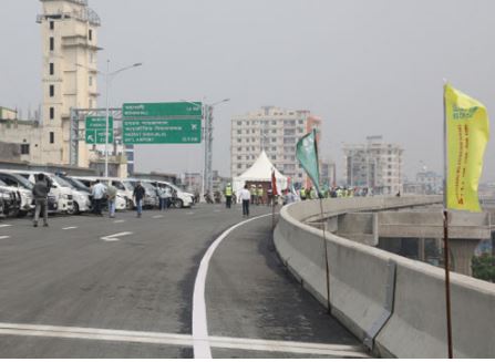 এলিভেটেড এক্সপ্রেসওয়ের এফডিসি অংশের ডাউন র্যাম্প চালু