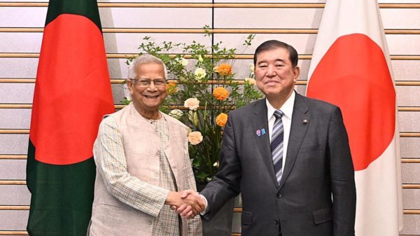 প্রধান উপদেষ্টা অধ্যাপক ড. মুহাম্মদ ইউনূস এবং জাপানের প্রধানমন্ত্রী শিগেরু ইশিবা।